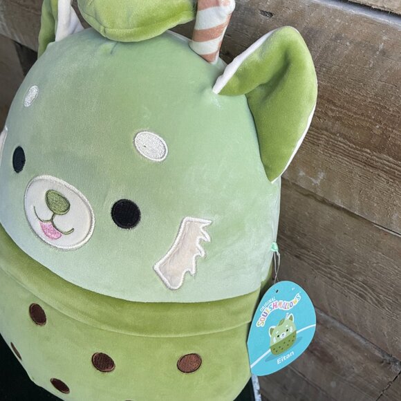 Squishmallows 12" Eitan the Red Panda Matcha Boba Tea Hybrid Sweet Squad Plush - Picture 2 of 4